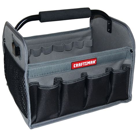 Craftsman tool tote - This item: CRAFTSMAN Tool Box, Lockable 20-inch with Removable Tray and Small Parts Storage (CMST20901) $21.98 $ 21. 98. Usually ships within 1 to 3 weeks. Ships from and sold by Amazon.com. + CRAFTSMAN Pliers, 8 & 10", 2Piece Groove Joint Set (CMHT82547) $14.98 $ 14. 98.